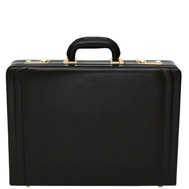 Tassia Bonded Leather Expandable Attache Case