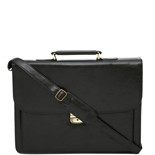 Tassia PU Flap-Over 14" Laptop Briefcase