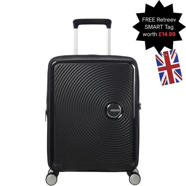 American Tourister Soundbox 4 Wheel Expandable Cabin Suitcase - 55cm