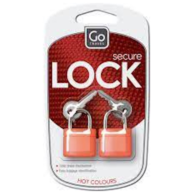 Go Travel Key Padlocks (Pack of 2)