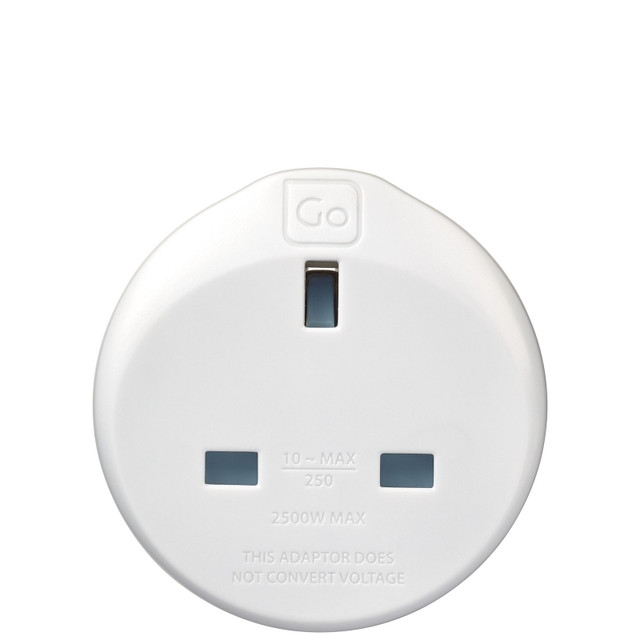 Go Travel UK-EU Travel Plug Adaptor