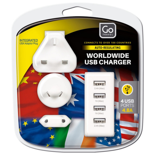 Go Travel Worldwide USB Charger