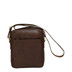 i400-br | Felda Mini Leather Crossover Bag Brown