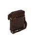 i400-br | Felda Mini Leather Crossover Bag Brown