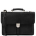 tl141825-1825_1_2 - https://www.luggagesuperstore.co.uk/media/catalog/product/1/4/141825-nero-fronte.jpg | Tuscany Leather Assisi 3 Compartment Briefcase Black