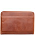 4941-CO - 
S Babila Zipped Leather Portfolio Cognac