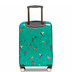 SMH0103-001 - Sara Miller 4 Wheel Spinner 54cm Cabin Suitcase Green Birds