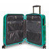 SMH0103-001 - Sara Miller 4 Wheel Spinner 54cm Cabin Suitcase Green Birds