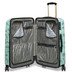 SMH0102-016 - 
Sara Miller 4 Wheel Medium 67cm Suitcase Ostrich Mint