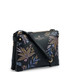 SMB1005-018 - Sara Miller Zip Top Crossbody Bag Black Botanic