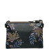 SMB1005-018 - Sara Miller Zip Top Crossbody Bag Black Botanic