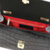 TL142300-2300_1_2 - Tuscany Leather Afrodite Croc Print Leather Handbag Black