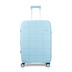 TR-0257-PBU-M - Rock Pixel 66cm Expandable Medium Suitcase Pastel Blue