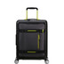 149417-A185 - American Tourister Hello Cabin 55cm Exp Cabin Suitcase Coated Black/Lime