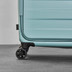 TR-0278-BLU-S - Rock Eden 4 Wheel Cabin Suitcase Seafoam Blue