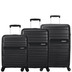 129379-1041 - American Tourister Sunside 3 Piece Luggage Set Black