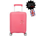152934-A039 - American Tourister Soundbox Mini 47cm 4 Wheel Suitcase Sunkissed Coral