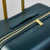 TR-0279-GRG-L - Rock Aria 4 Wheel Exp Large Suitcase Green/Gold