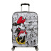 152581-7484 - American Tourister Wavebreaker Disney 67cm Suitcase Minnie Comics White
