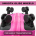 CL898-64-L - Pierre Cardin Soleil 77cm 4 Wheel Large Suitcase Bright Pink