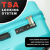 CL898-65-S - Pierre Cardin Soleil 56cm 4 Wheel Cabin Suitcase Teal