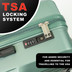 CL898-13-S - Pierre Cardin Soleil 56cm 4 Wheel Cabin Suitcase Sage Green