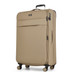 TR-0286-BEI-L - Rock Harper 4 Wheel 78cm Large Suitcase Beige