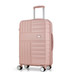 TR-0282-PNK-M - Rock Aspen 4 Wheel 64cm Medium Suitcase Pink