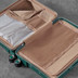 TR-0291-GRN-M - Rock Astrid 4 Wheel Spinner 65cm Expandable Medium Suitcase Green