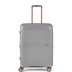 TR-0291-GRY-M - Rock Astrid 4 Wheel Spinner 65cm Expandable Medium Suitcase Grey