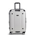 TR-0288-WHT-M - Rock Alpine 4 Wheel Exp 65cm Medium Suitcase White