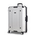 TR-0288-WHT-L - Rock Alpine 4 Wheel Exp 75cm Large Suitcase White