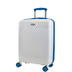 TR-0295-WHB-S - Rock Love Island 4 Wheel Cabin Suitcase White with Blue