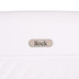TR-0295-WHO-M - Rock Love Island 4 Wheel 66cm Medium Suitcase White with Orange