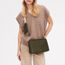 113493 - Radley Halley Row Medium Flapover Crossbody Olive
