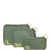159211-A920 - American Tourister 3 Piece Packing Organiser Set Olive/Lime