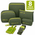 AT-8-BUNDLE-GREEN - American Tourister 7 Piece Travel Bundle Green