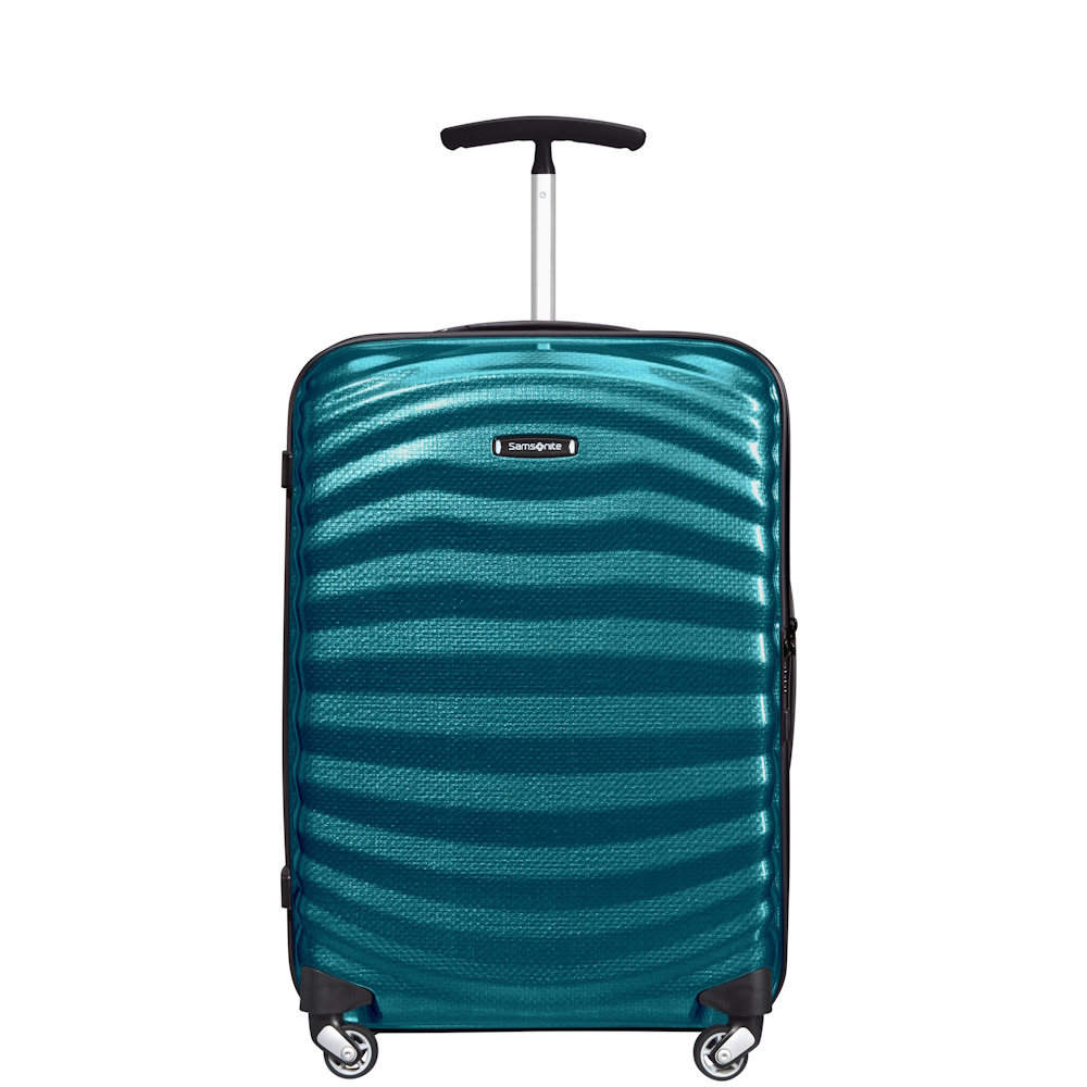 Samsonite Lite-Shock 55cm 4 Wheel Cabin Suitcase Petrol Blue