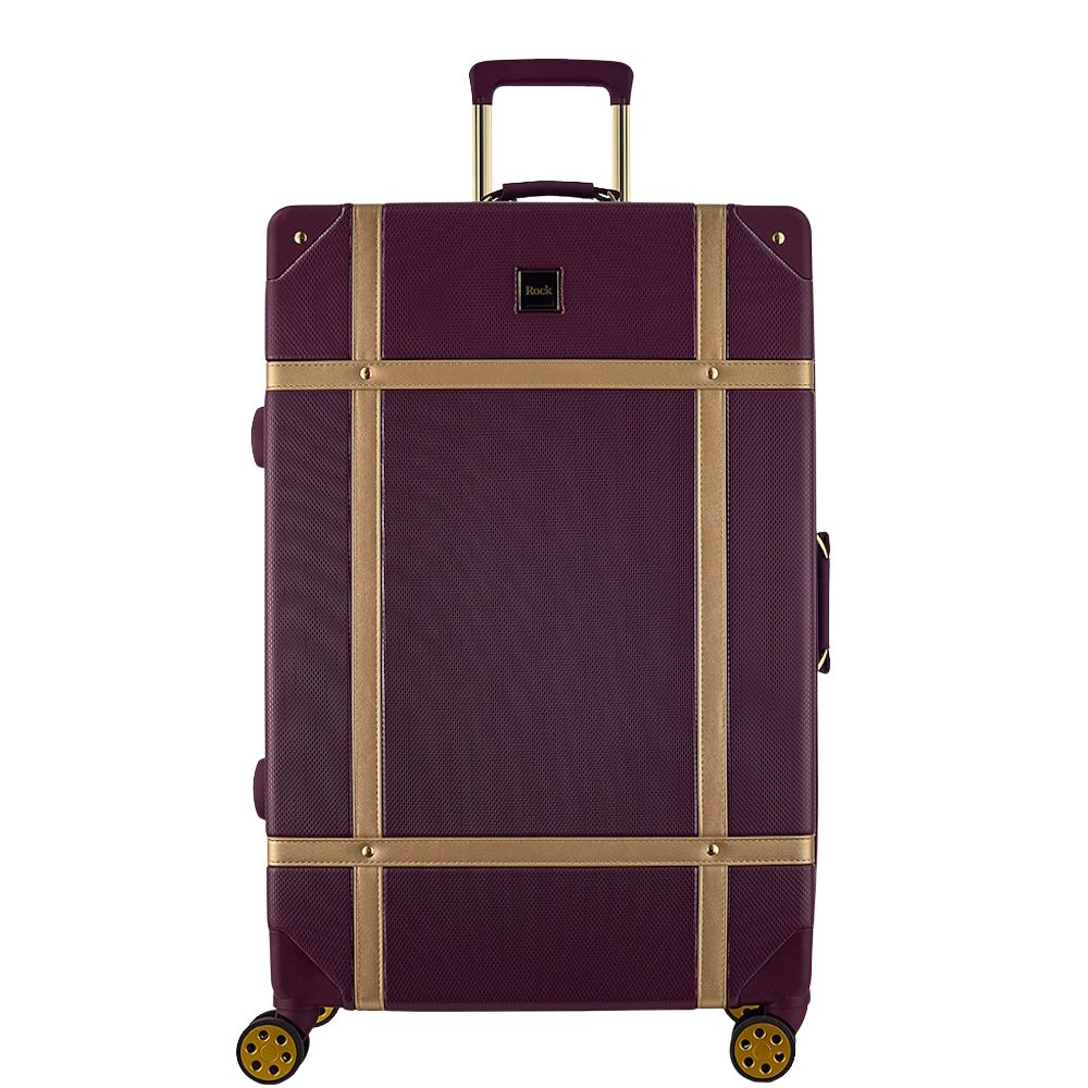 
Rock Vintage 78cm Suitcase Fig/Gold