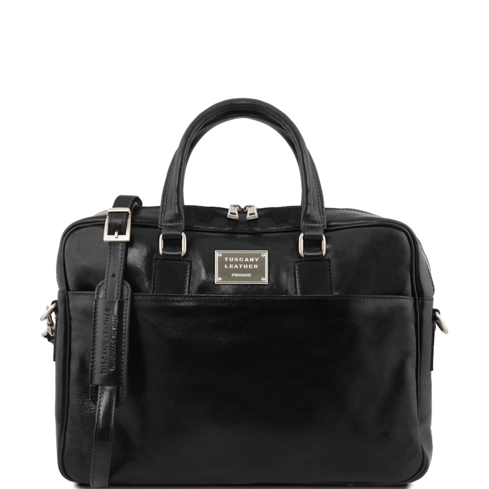 
Tuscany Leather Urbino 15.6" Laptop Briefcase Black