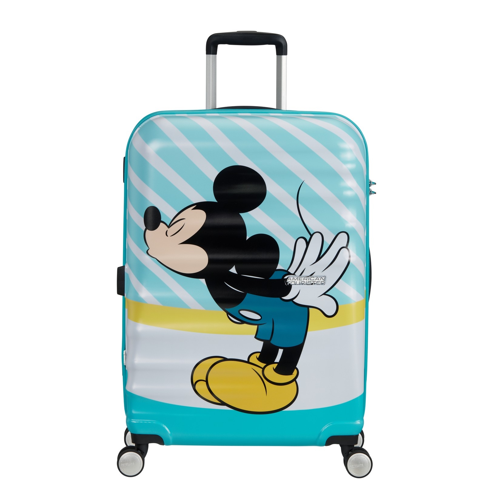 
American Tourister Wavebreaker Disney 67cm Suitcase Mickey Blue Kiss