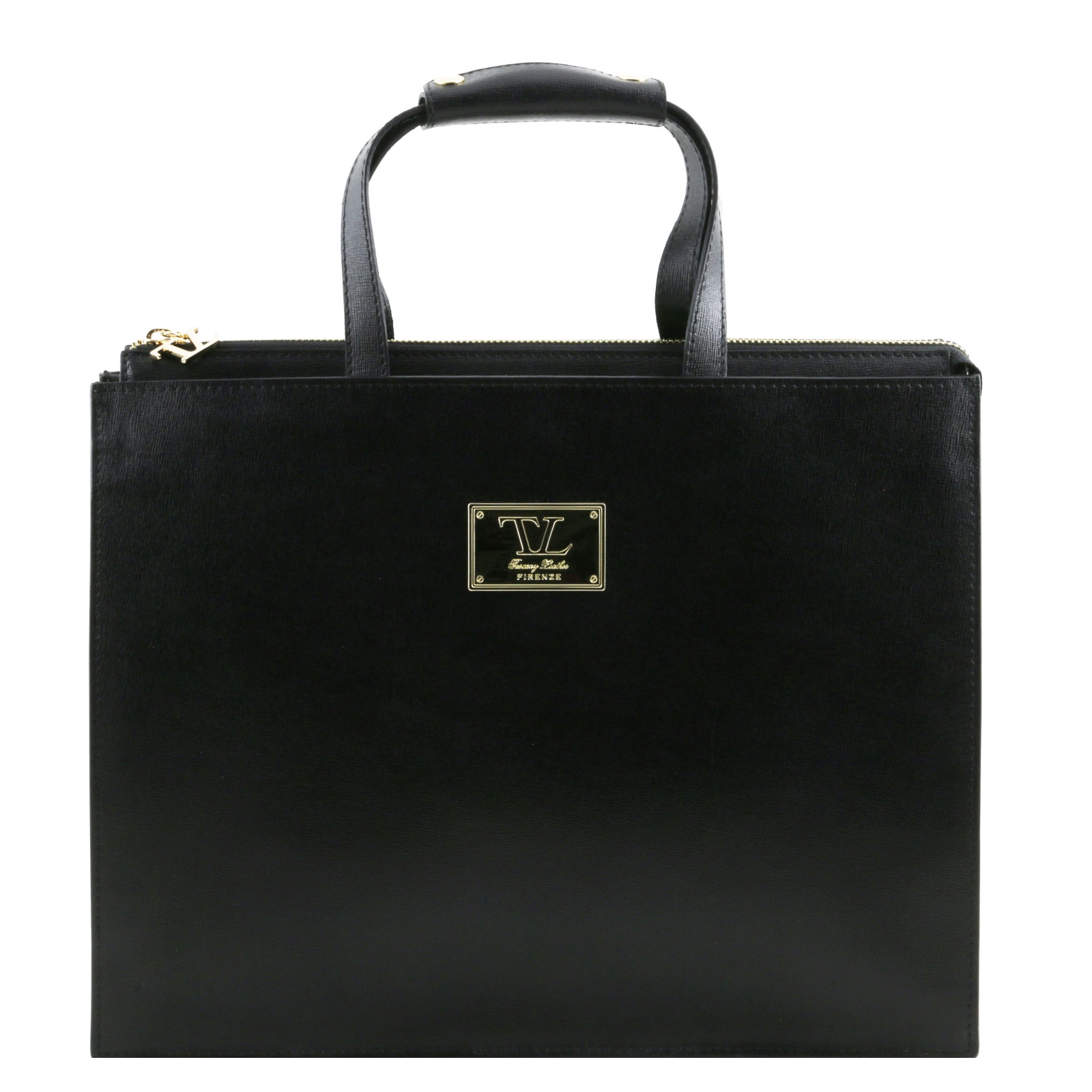 
Tuscany Leather Palermo Saffiano Ladies 3 Compartment Briefcase Black