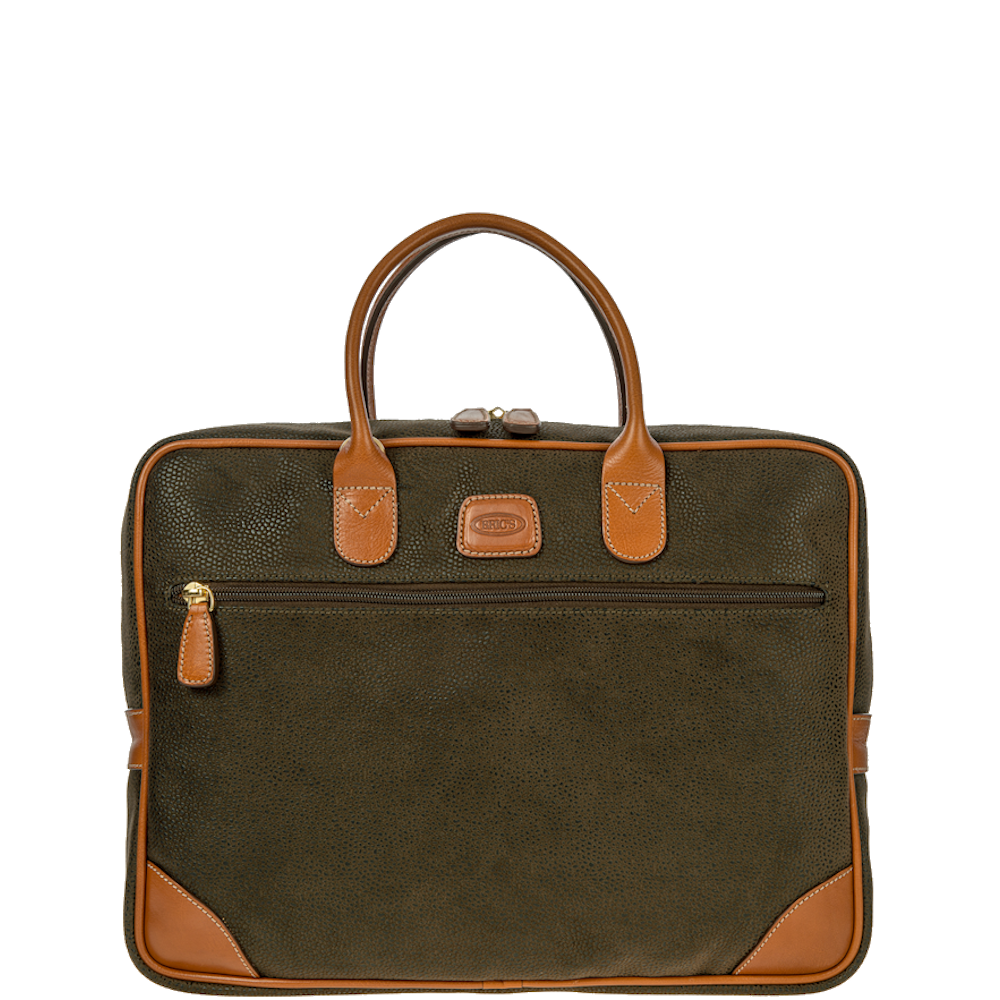 
Bric's Life Laptop Briefcase Olive