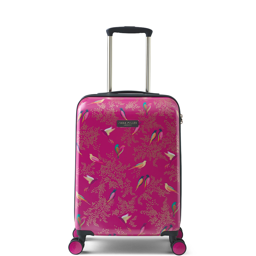 Sara Miller 4 Wheel Spinner 54cm Cabin Suitcase Pink Chelsea