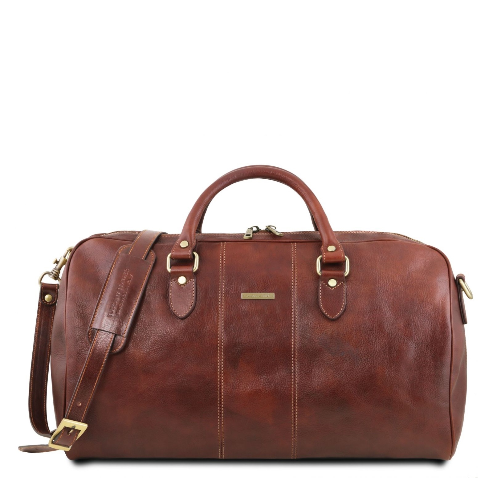 
Tuscany Leather Lisbon Large Leather Holdall Brown