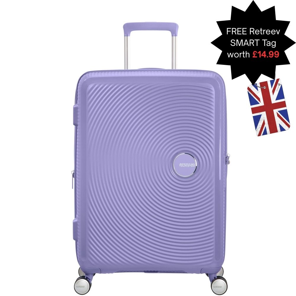 
American Tourister Soundbox 67cm Expandable Suitcase Lavender