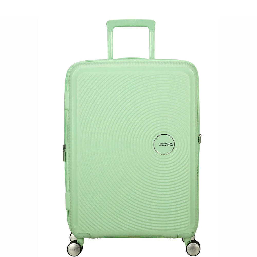 
American Tourister Soundbox 67cm Expandable Suitcase Pastel Green