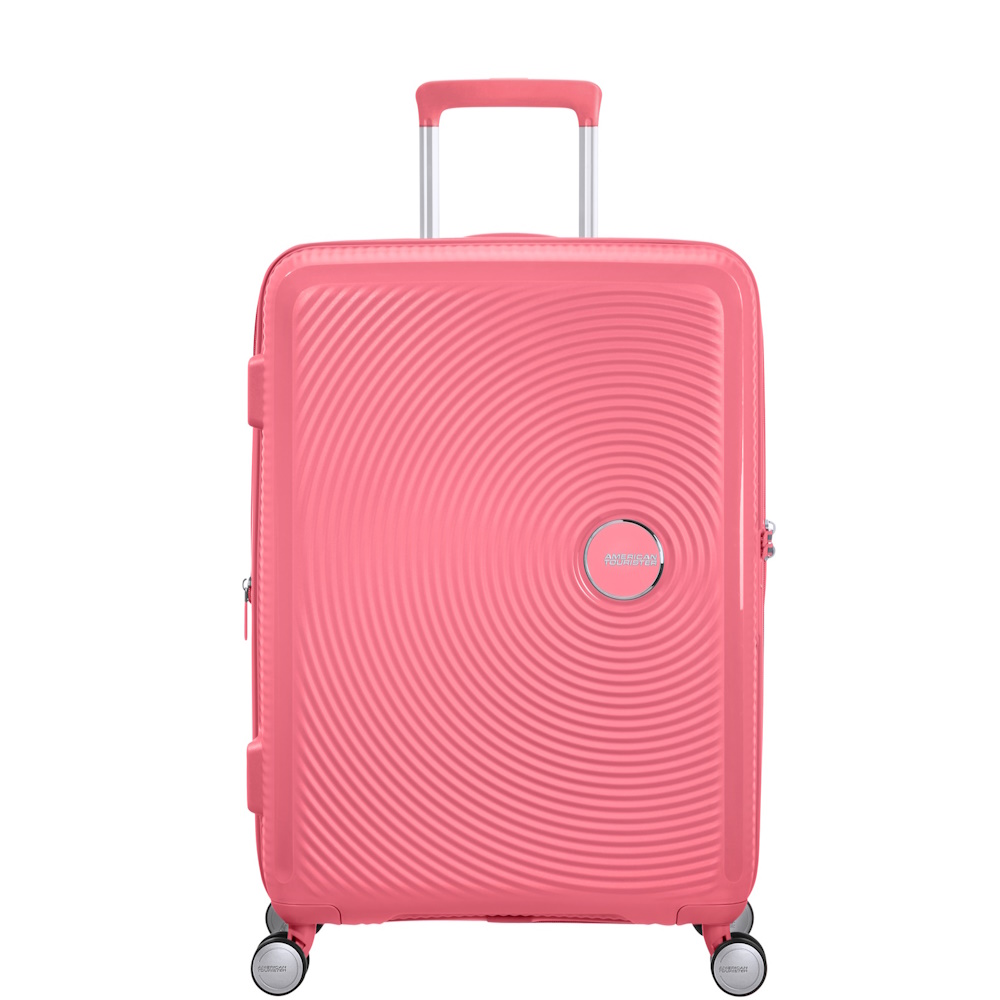 
American Tourister Soundbox 67cm Expandable Suitcase Sunkissed Coral