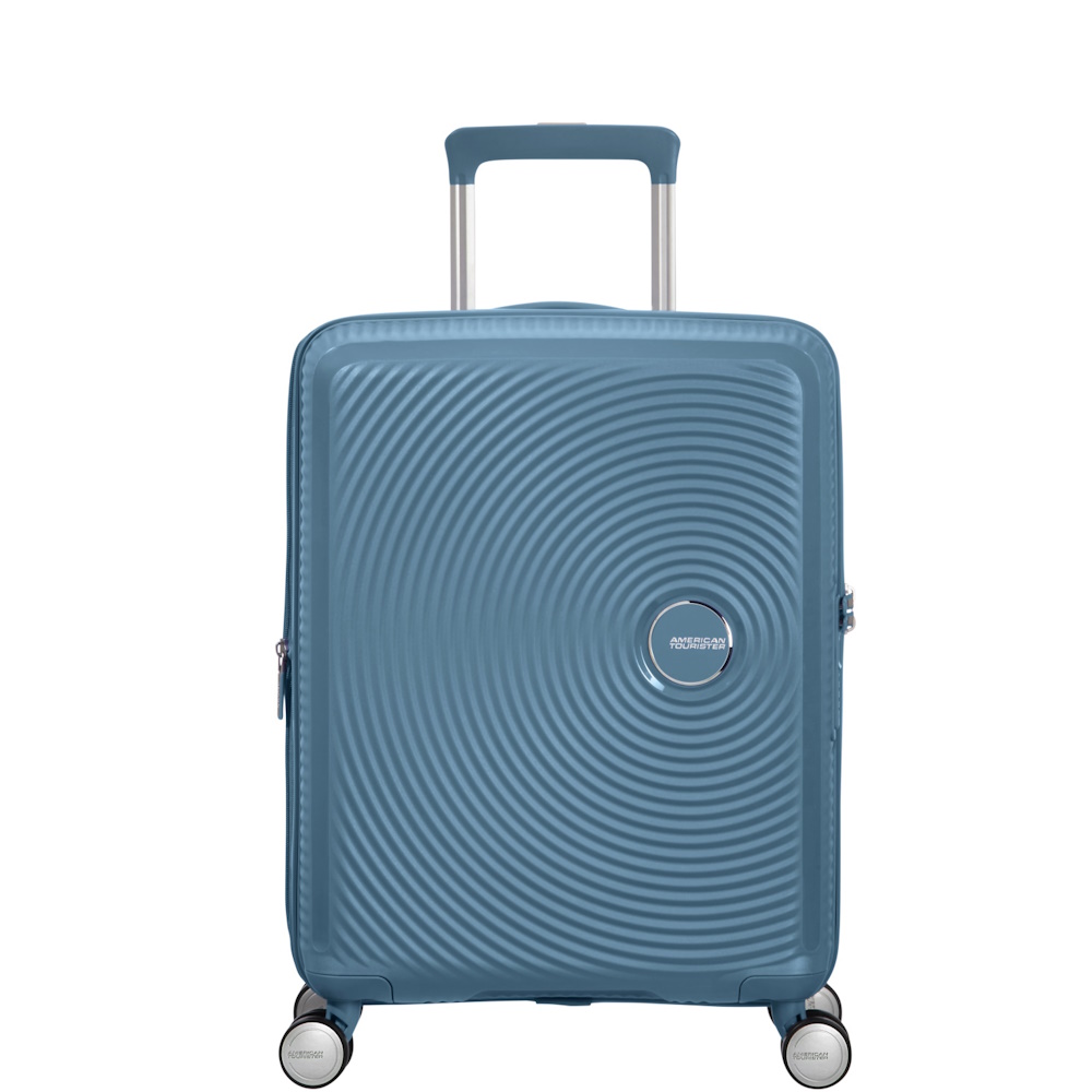 
American Tourister Soundbox 55cm Cabin Suitcase Stone Blue