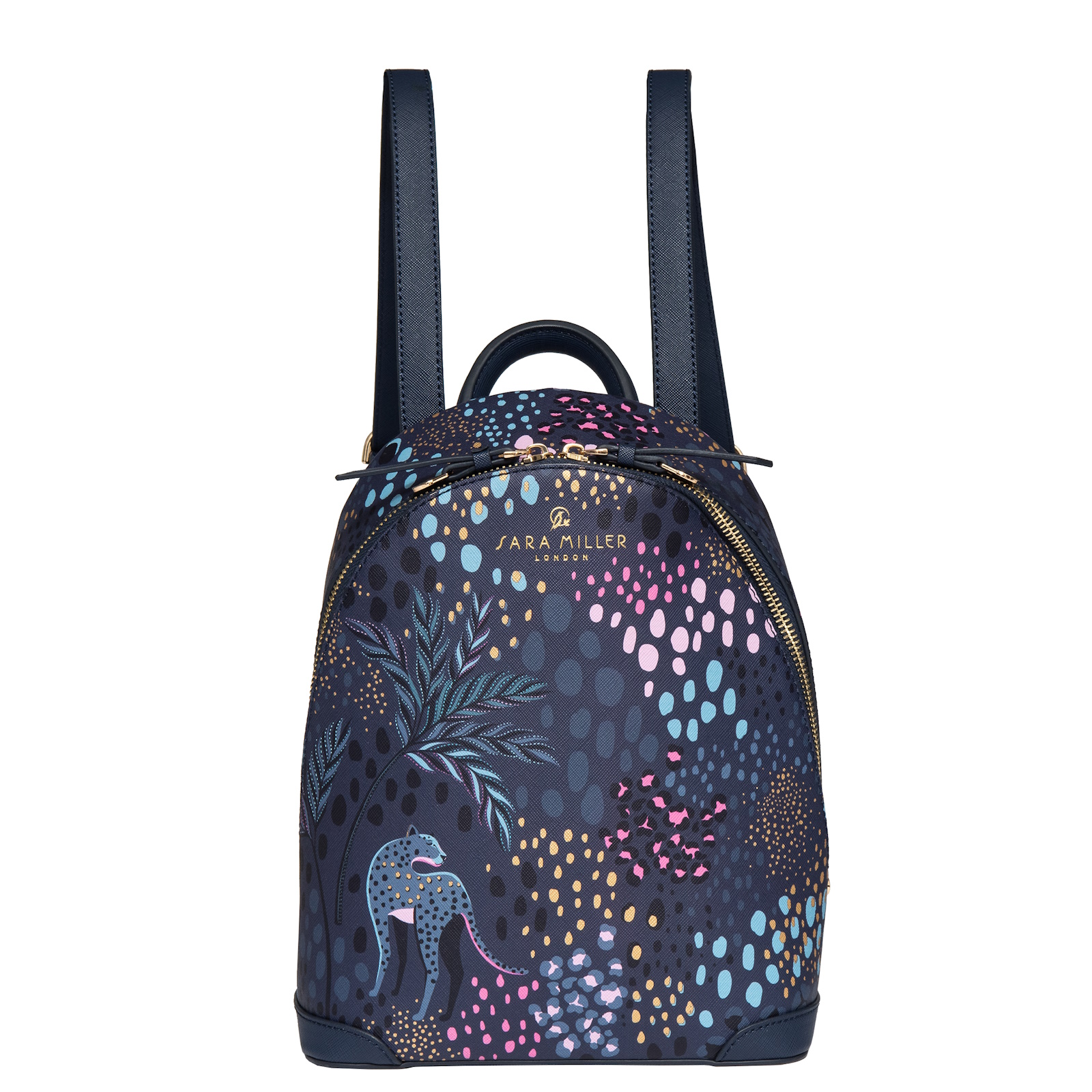 
Sara Miller Mini Backpack Midnight Leopard